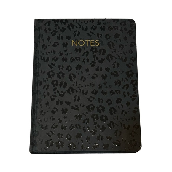 Threshold Black Leopard Print Notebook - Picture 2 of 4